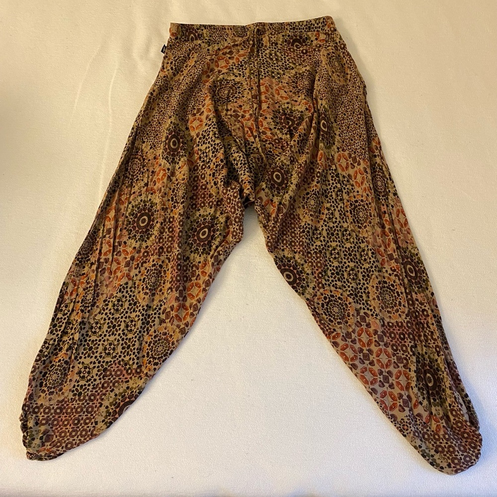 Buddha pants mandala savannah cotton harem pant purple neutral medium